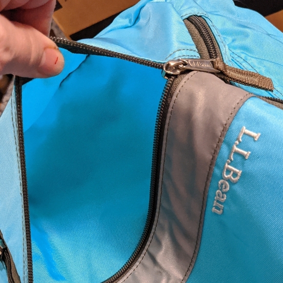 L.L. Bean Blue Backpack with Water-Resistant Fabric - Picture 4 of 8
